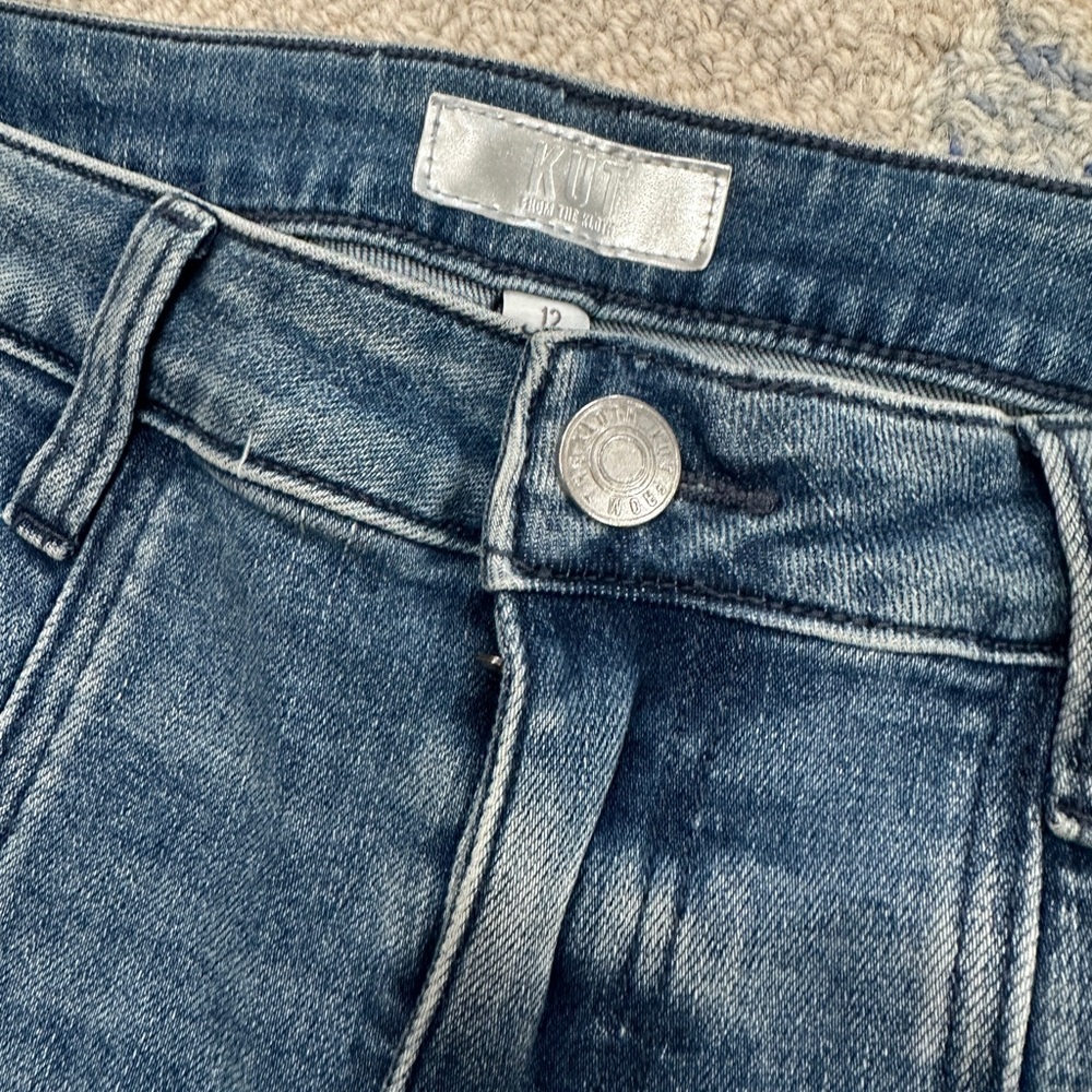 Kut from the Kloth Straight Leg Blue Jeans - Picture 4 of 7